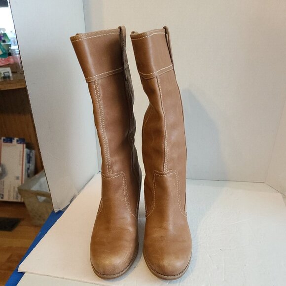 Timberland Rudston Pull On Leather Suede Weatherproof Heeled Boots Shoe Size 9.5 - Picture 2 of 7